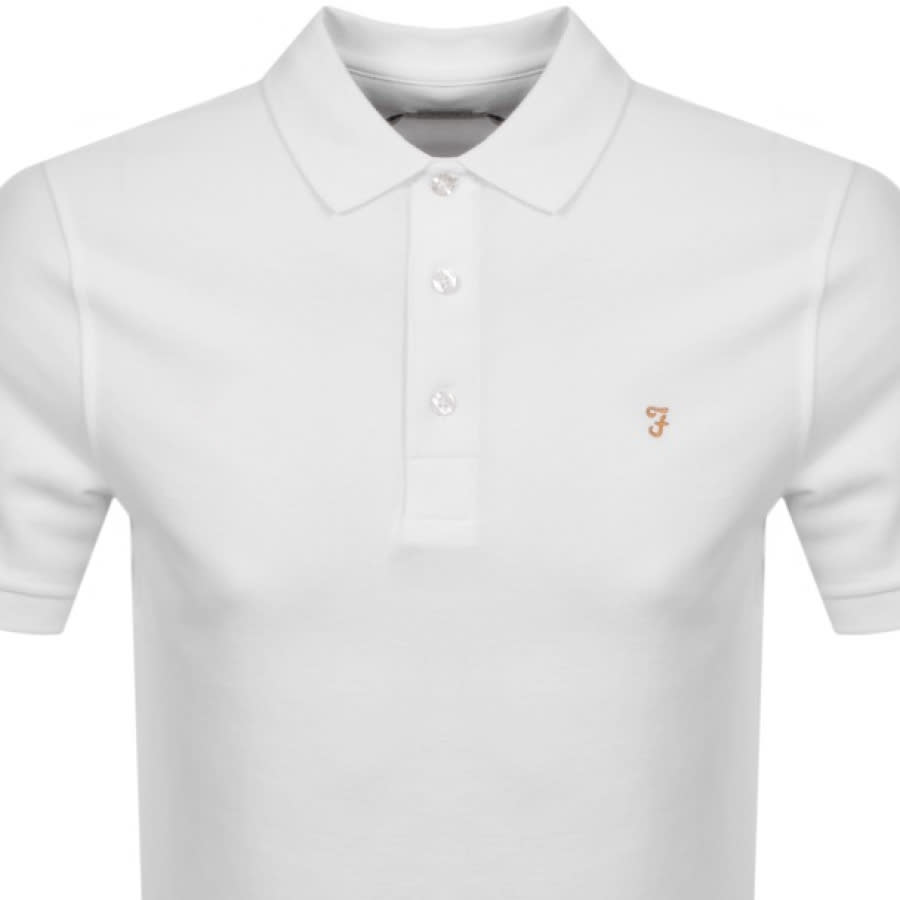 Alternative Image for ProductFarah Vintage Short Sleeve Polo T Shirt White2